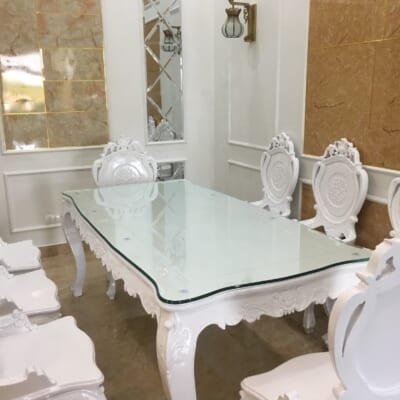 Bàn Ghế Ăn Bằng Nhựa Tân Cổ Điển