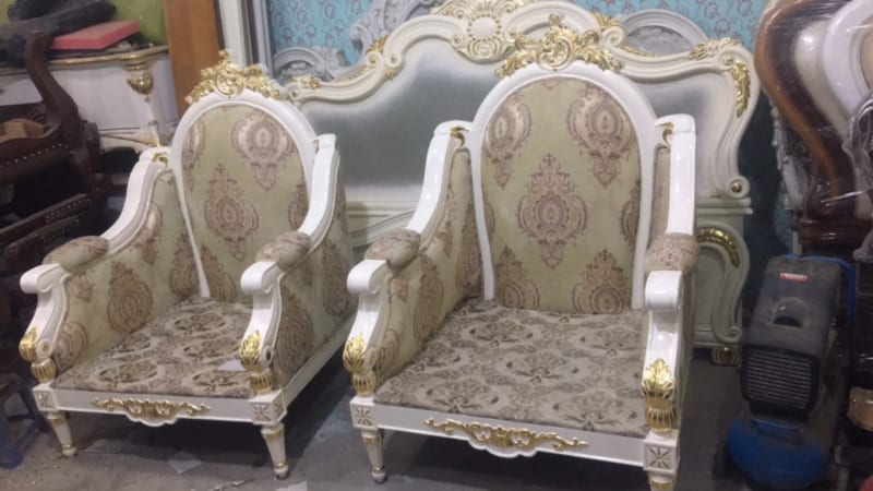 Ghế Sofa Tân Cổ Điển Bọc Nệm