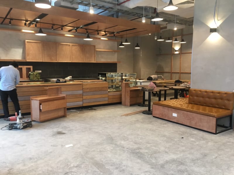 Ghế Gỗ MDF Ôm Sát Tường