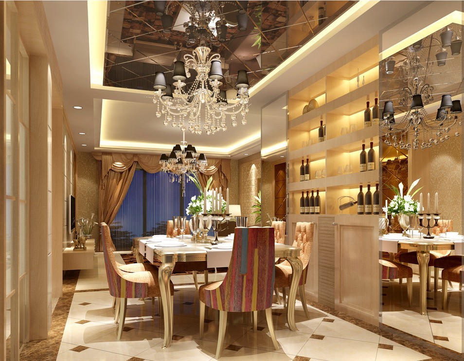 mẫu nhà hàng hiện đại, nội thất phong cách châu Âu